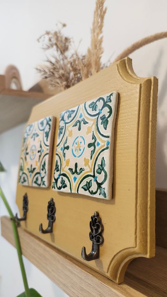 Accroche-clés mural décoratif - Fait main