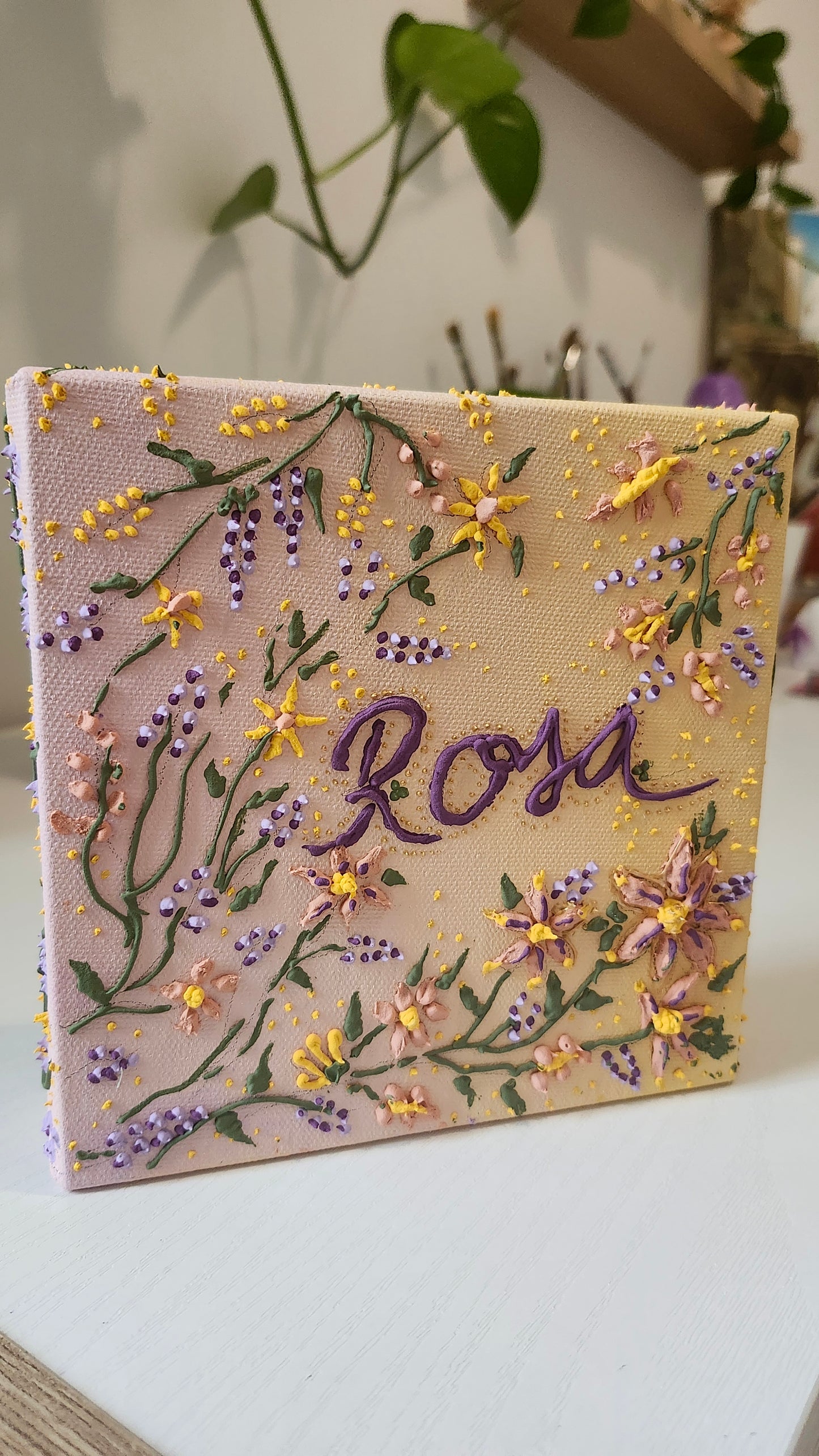Toile personnalisée  — Fleurs sauvages en relief