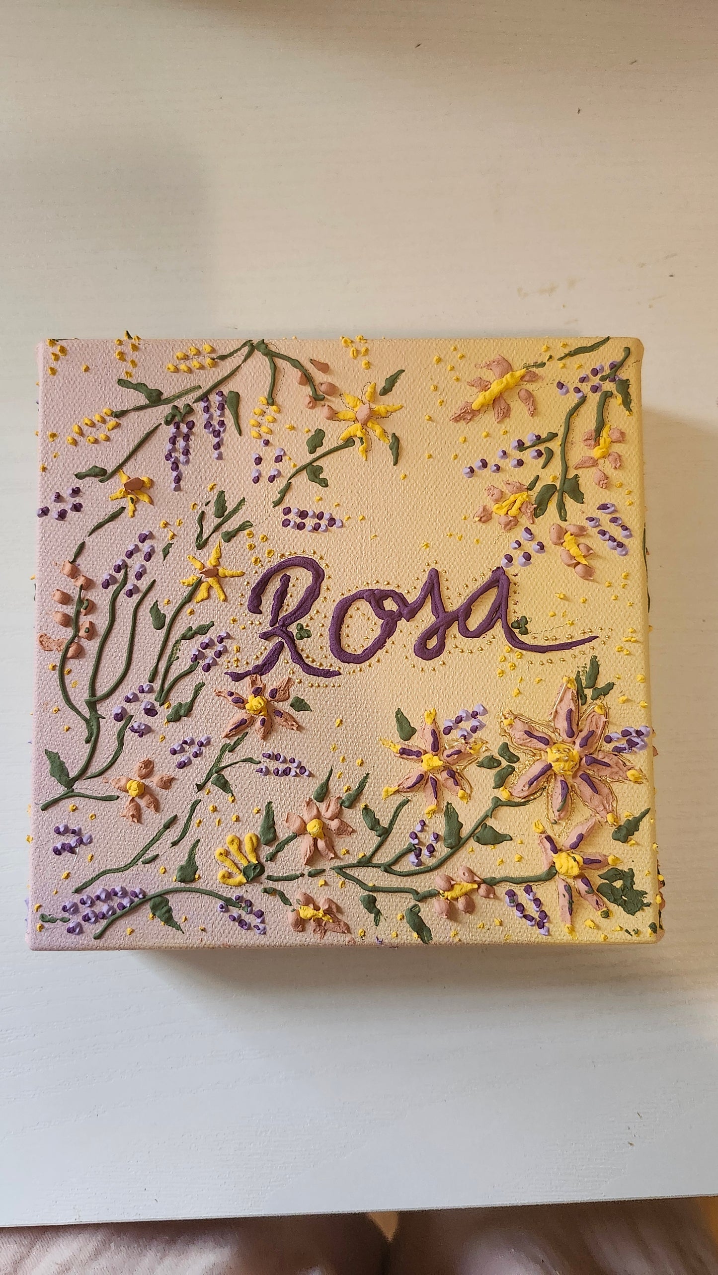 Toile personnalisée  — Fleurs sauvages en relief