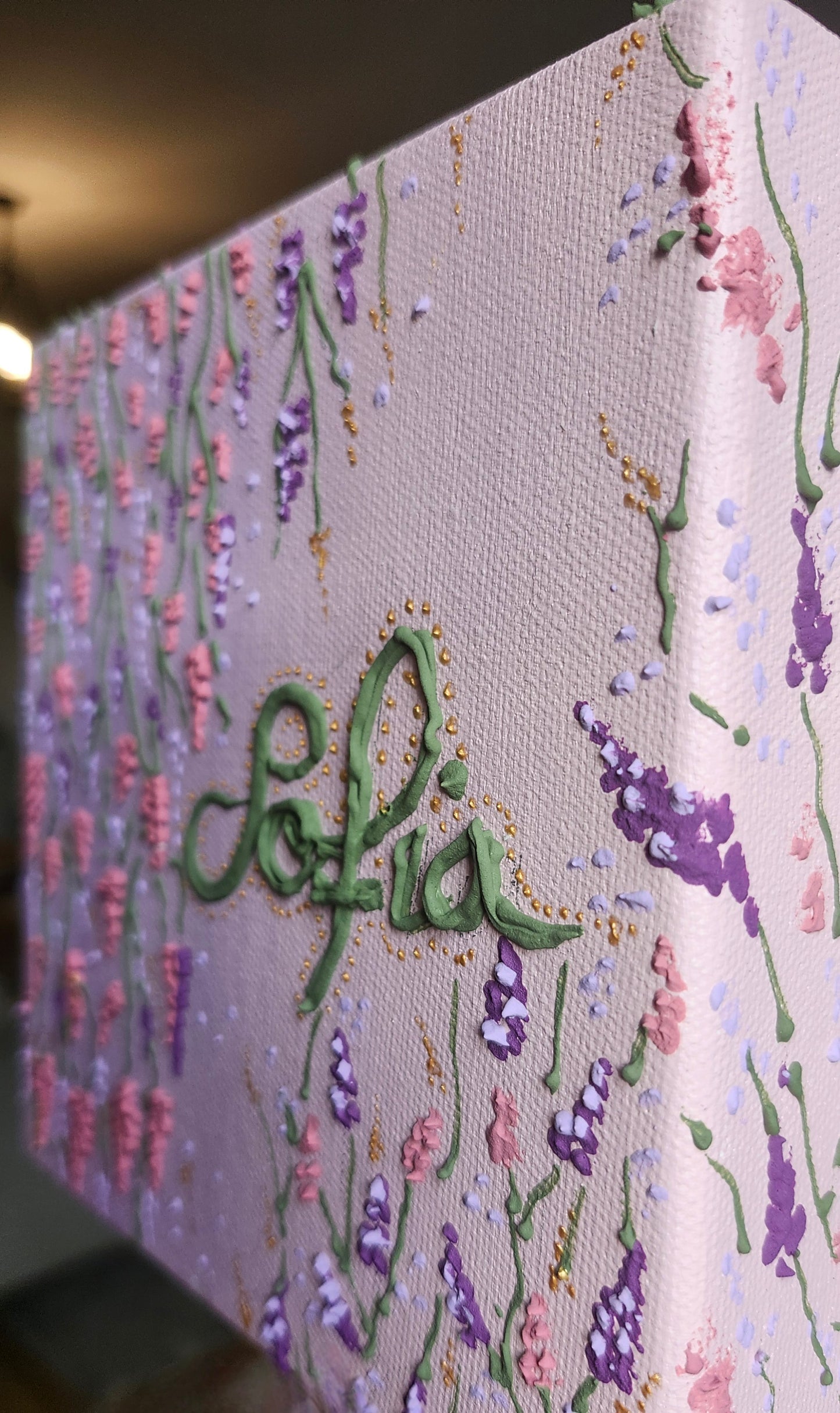 Toile personnalisée  — Fleurs sauvages en relief