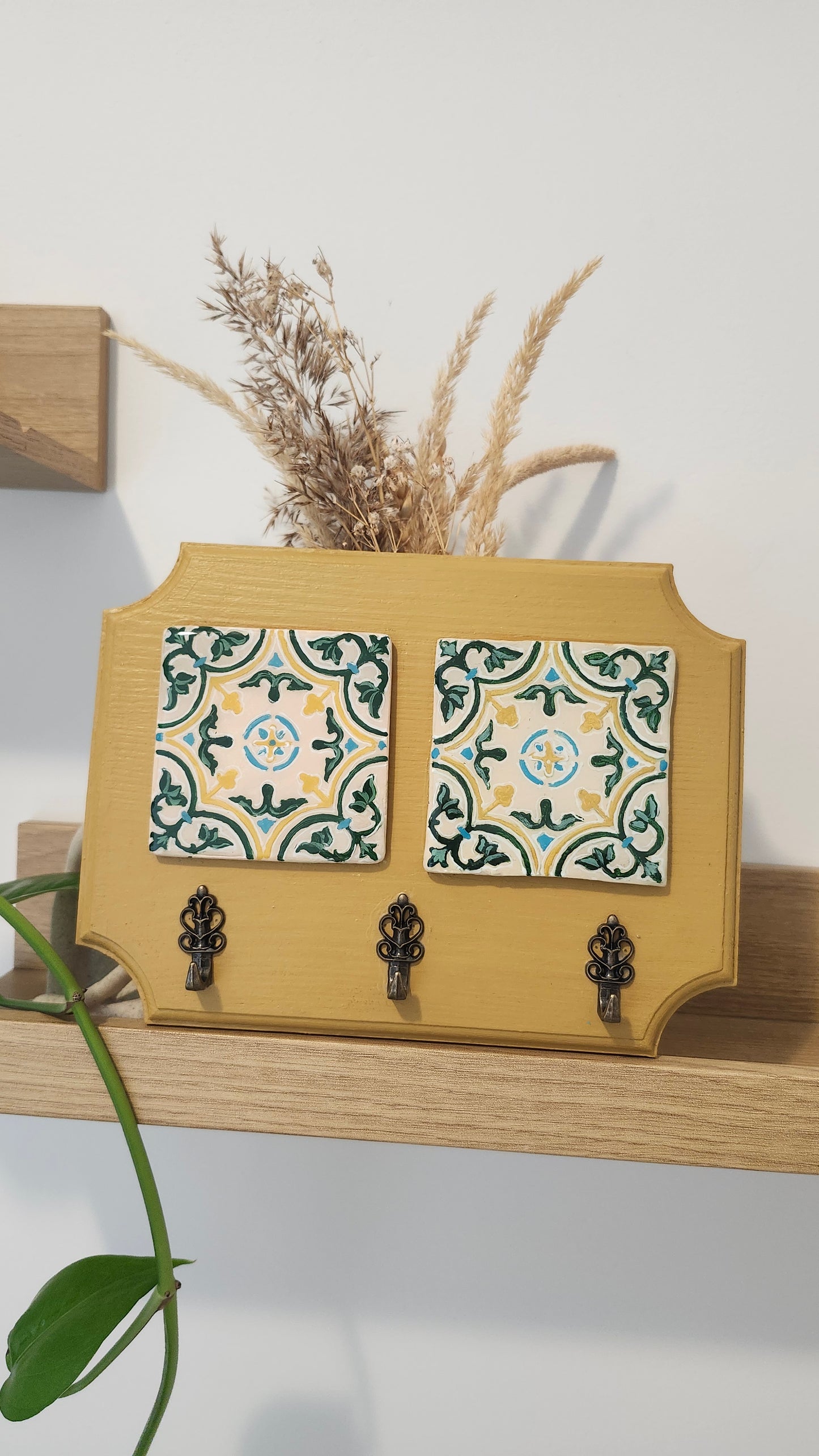 Accroche-clés mural décoratif - Fait main