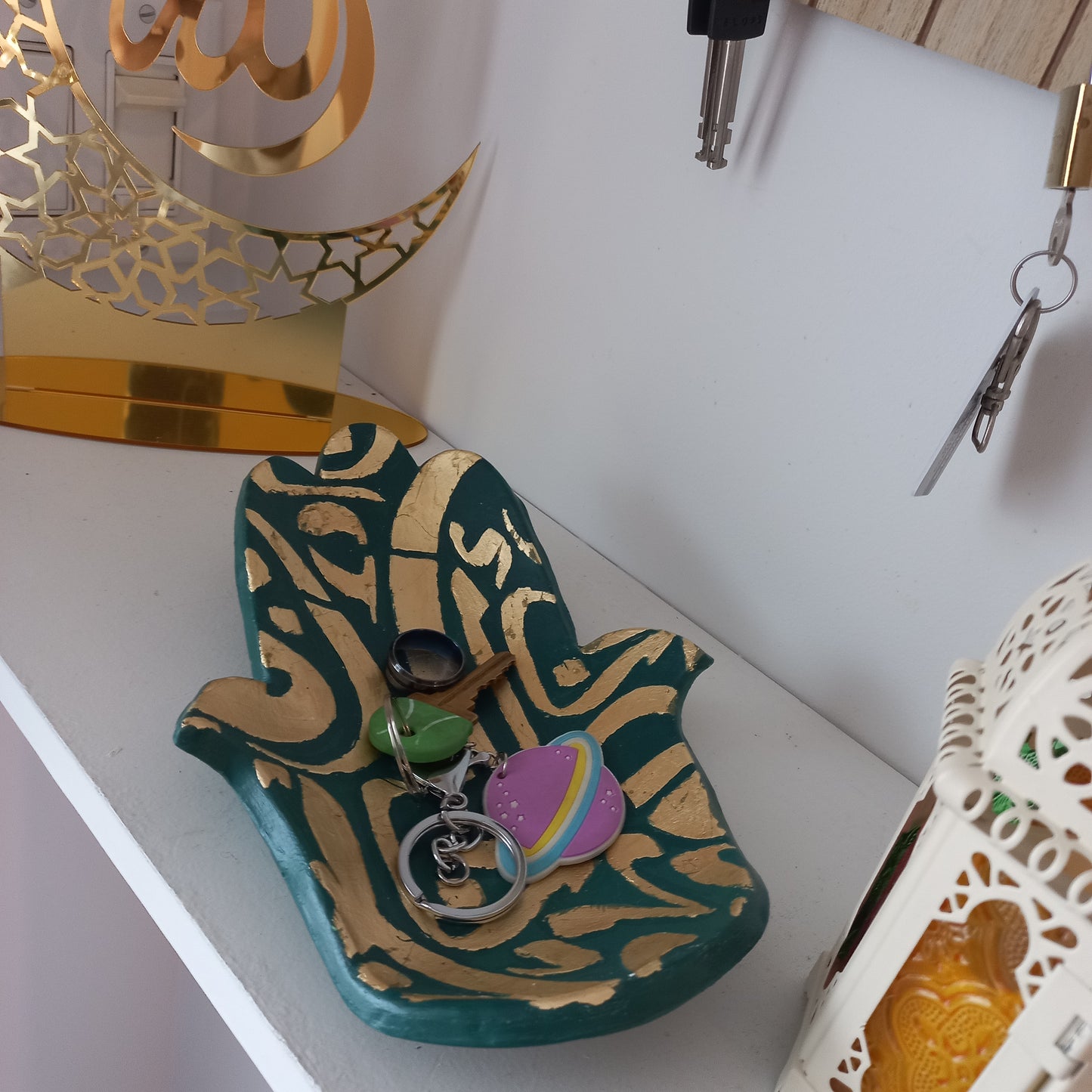 Vide-poche décoratif Khamsa – Fait main
