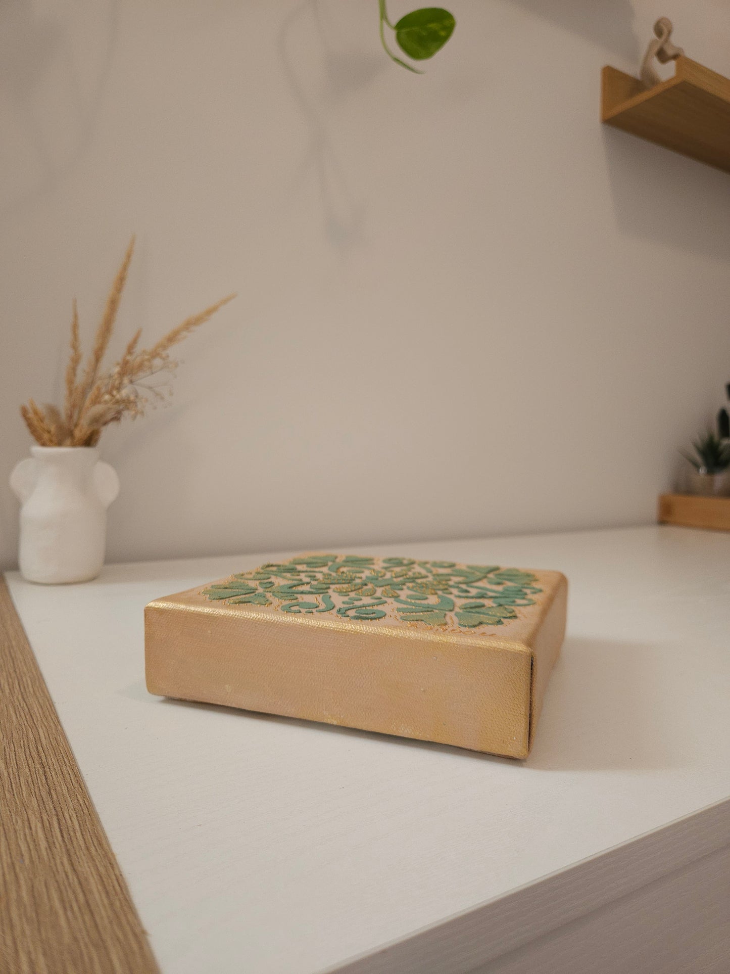 Toile décorative à motif floral 3D